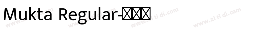 Mukta Regular字体转换